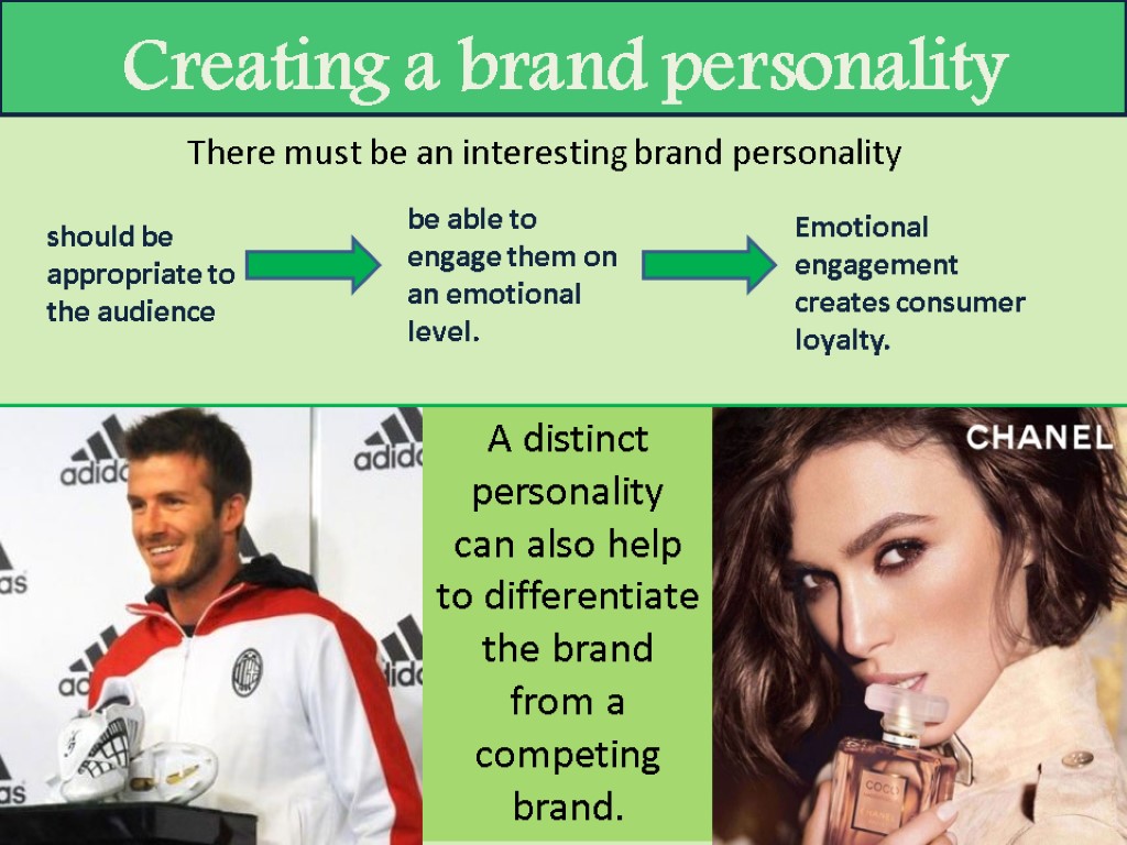 There must be an interesting brand personality should be appropriate to the audience be